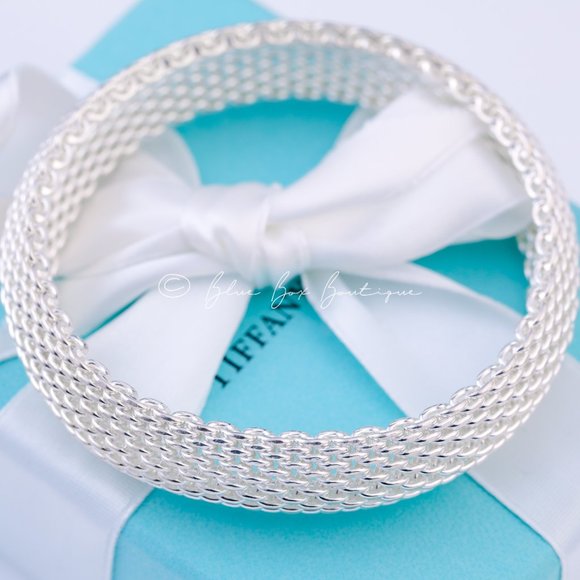 Tiffany & Co. Jewelry - Tiffany & Co. Bracelet SOMERSET Mesh Bangle Bracelet in Sterling Silver 7.5"